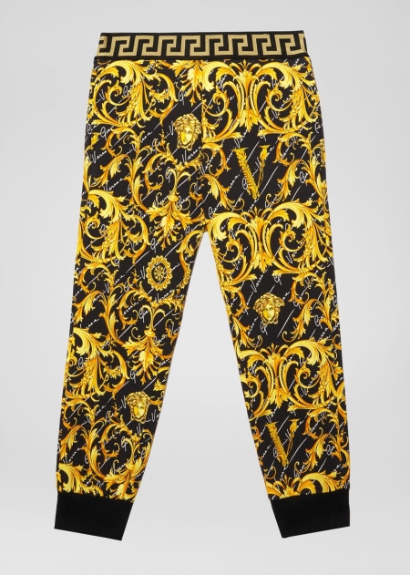 Versace Barocco Signature Print Mjukisbyxor Tjej - 305217BXY